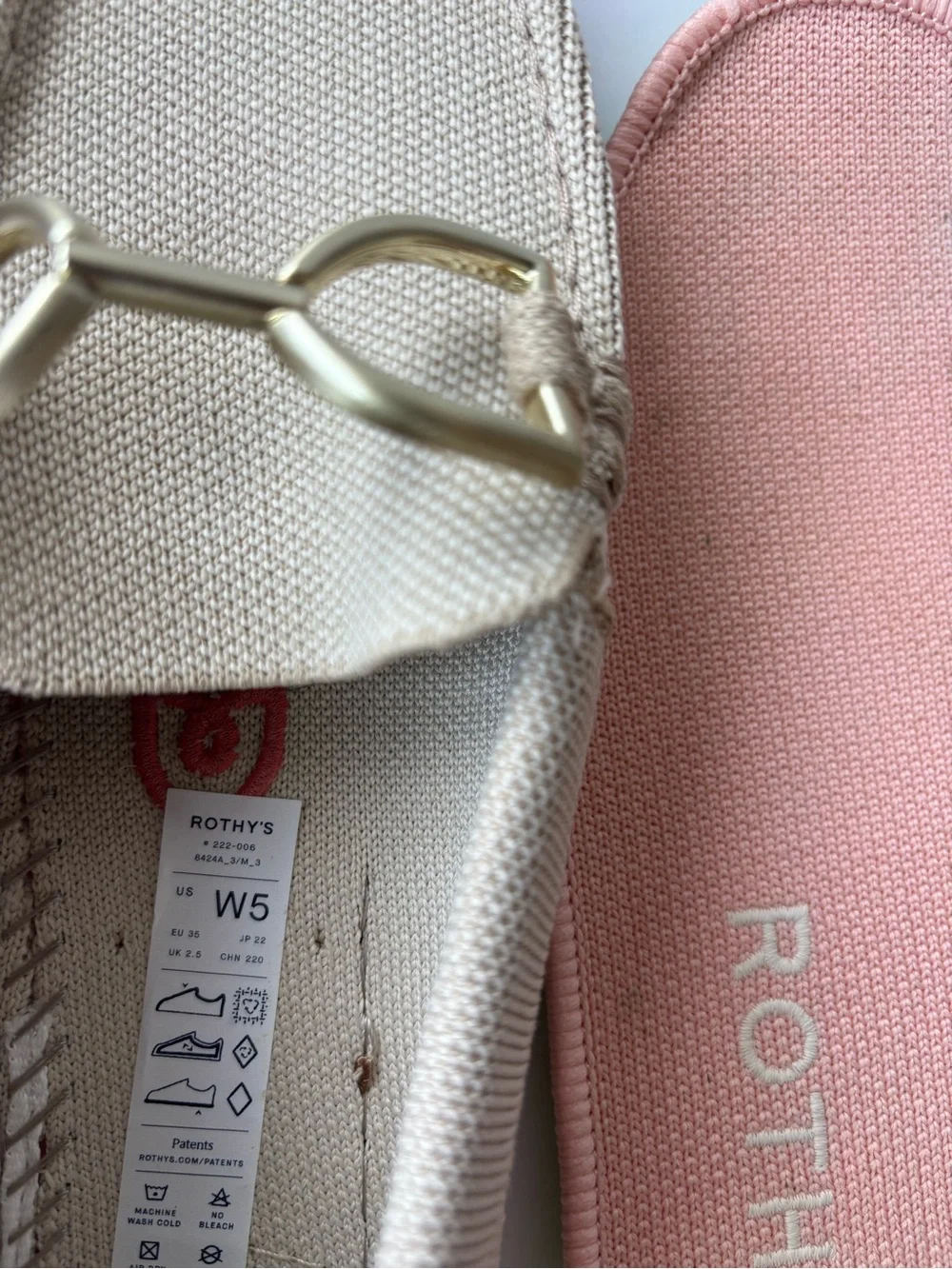 Rothy's The Double Bit Driver in Sesame size 5